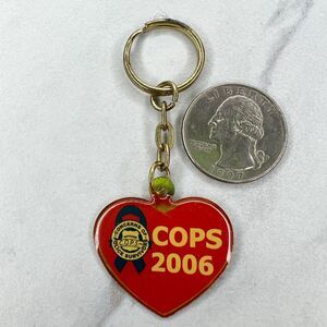 2006 Cops Concerns of Police Survivors Heart Keychain Keyring